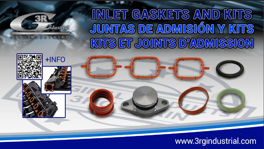 3RG presents its range of intake gaskets to solve engine gas problems