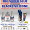3RG Super Glue & Black Silicone